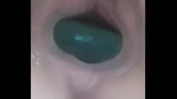 Play Stretching my pussy with hot stones and tying my tits with ropes