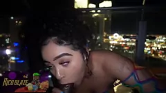 Riproduci Busty Ebony Ariel Love Rides BBC sul balcone, Epic Facial
