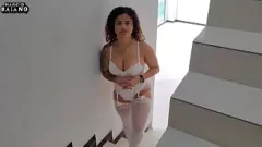 Afspelen Amateur striptease door sexy babe eliane furacao, ze kan geen genoeg krijgen van BBC